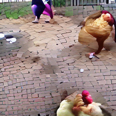 Overweight Women Fight for Chicken