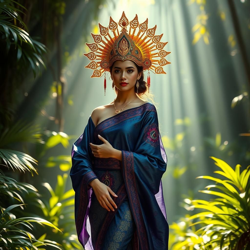 Thai Woman in Jungle, Cinematic Style