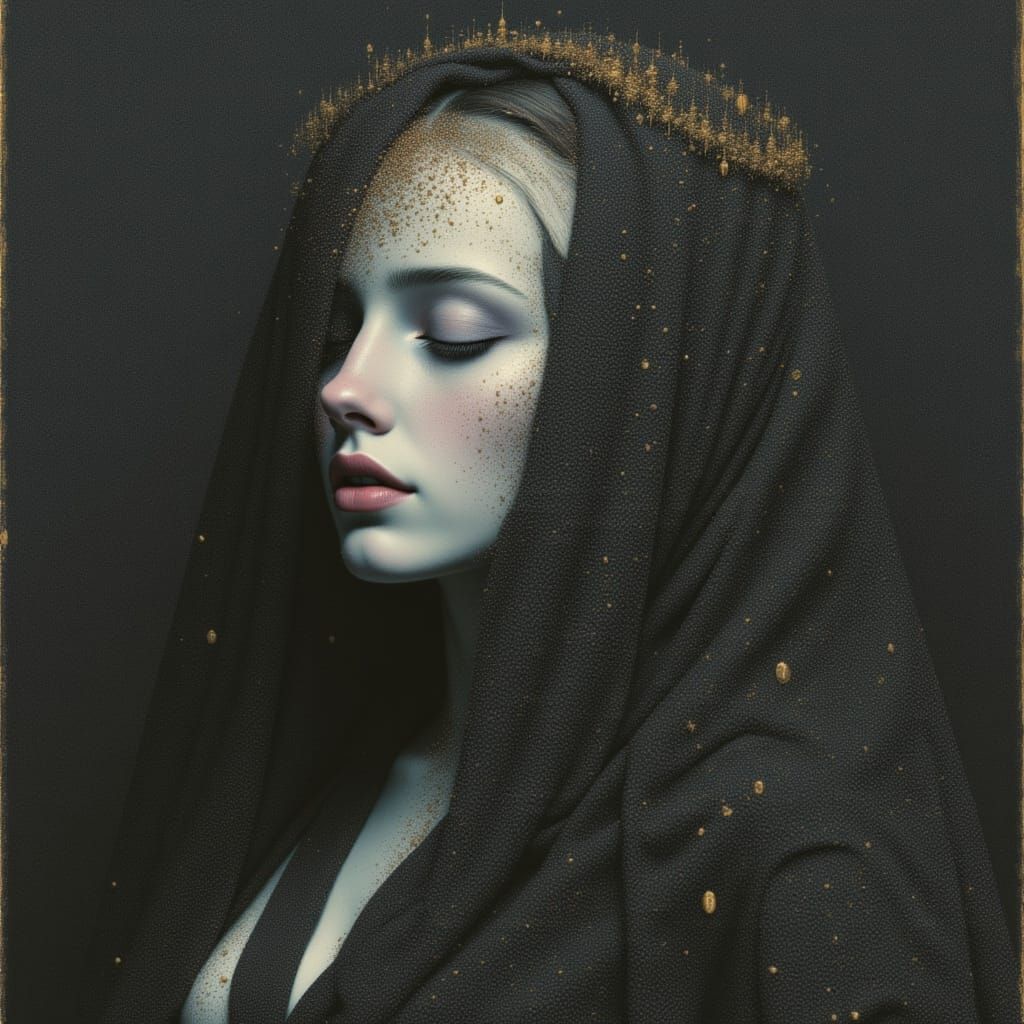 Dreamscape Portrait in Modern Art Style