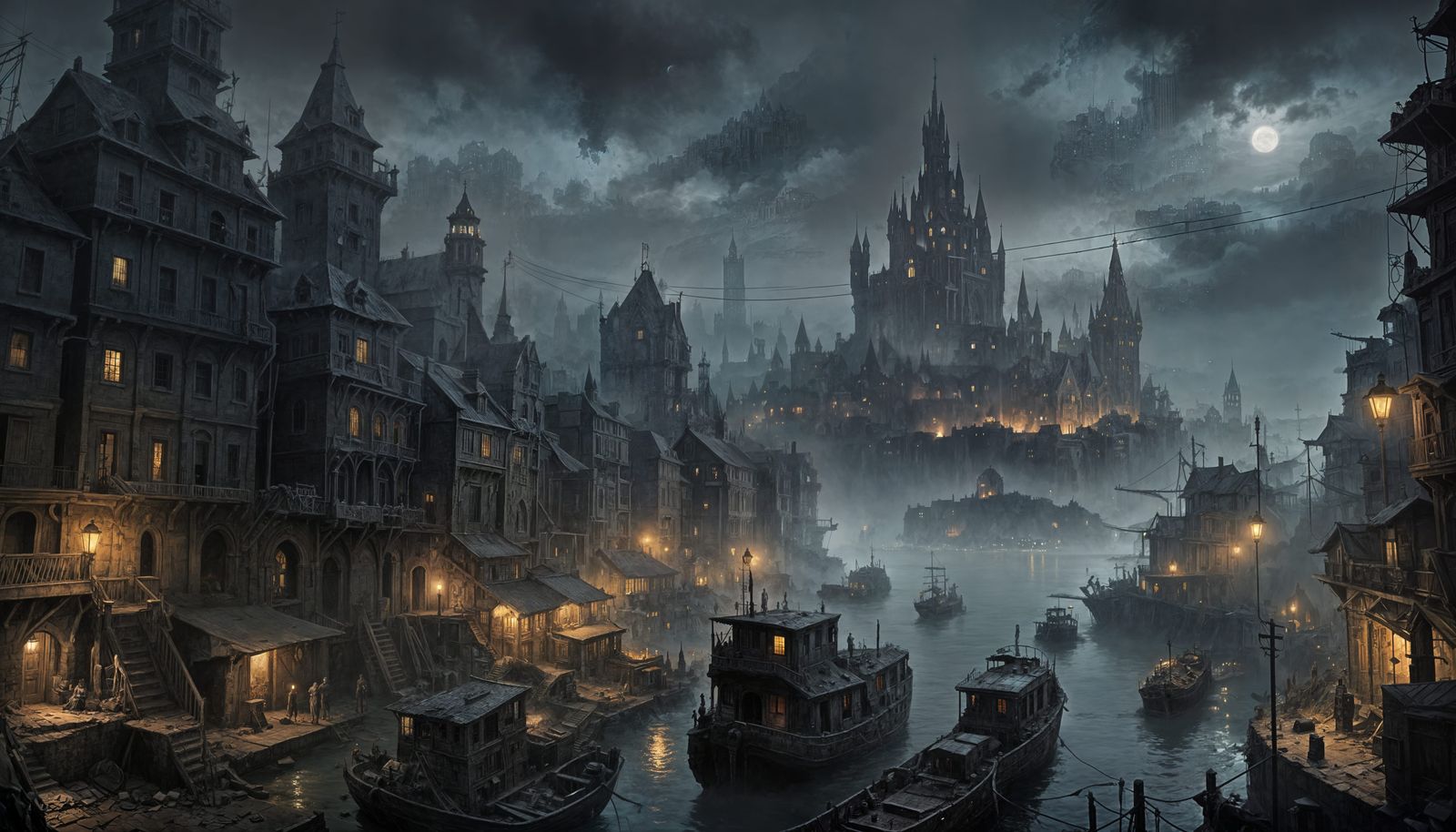 Noir Cityscape Undergoes Gothic Renaissance