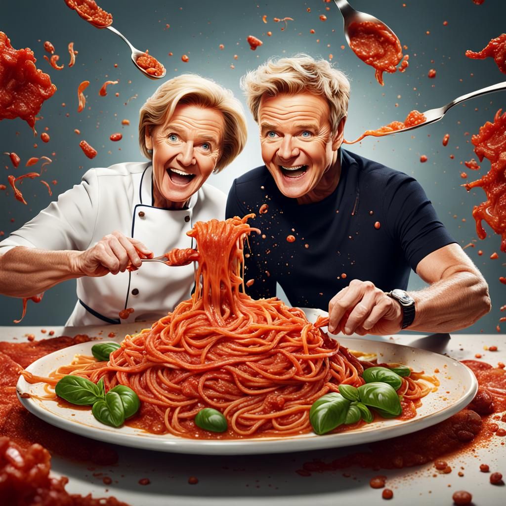 Gordon Ramsay and Mary Berry Share Bolognese