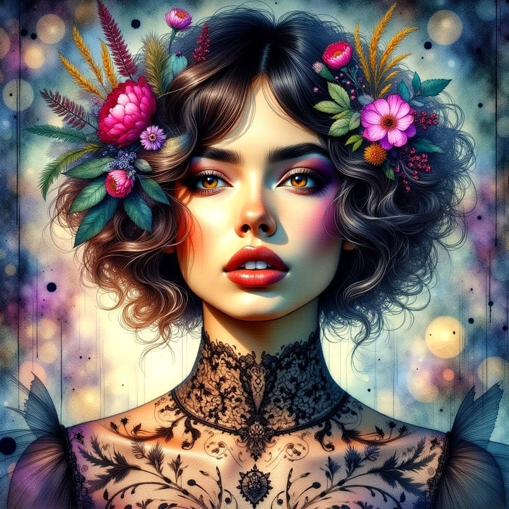 Ethereal Dreamscapes in Vintage Lace