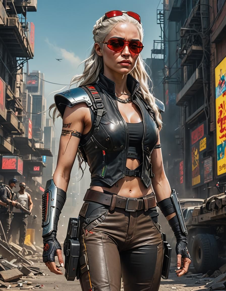 Daenerys Targaryen as Panam Palmer from Cyberpunk 2077
