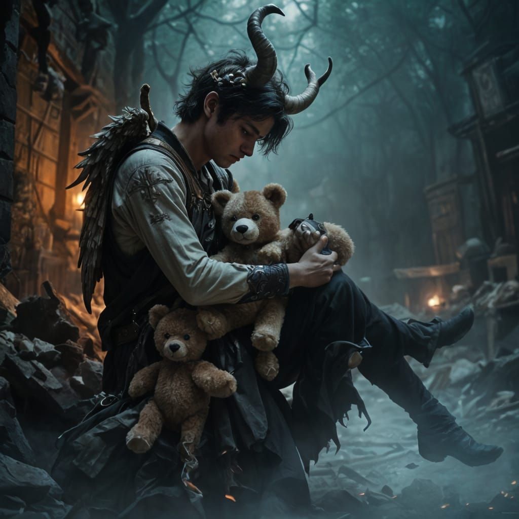 Fae Collecting Lost Things: Cinematic Film Still