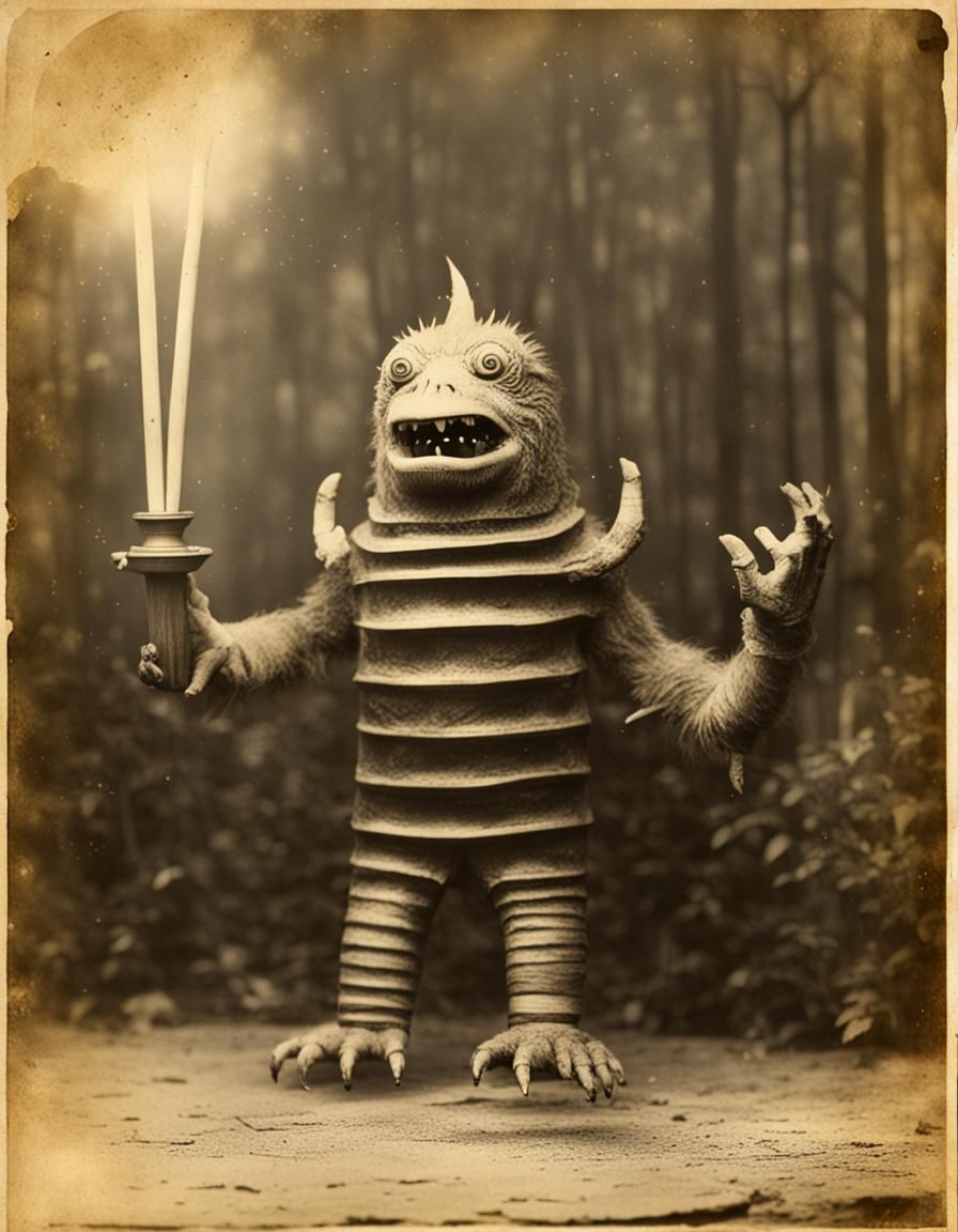 Vintage Photograph of a Mysterious Magical Artifact