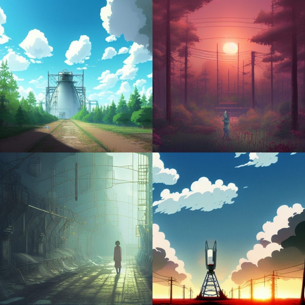 Chernobyl in Studio Ghibli Anime Style