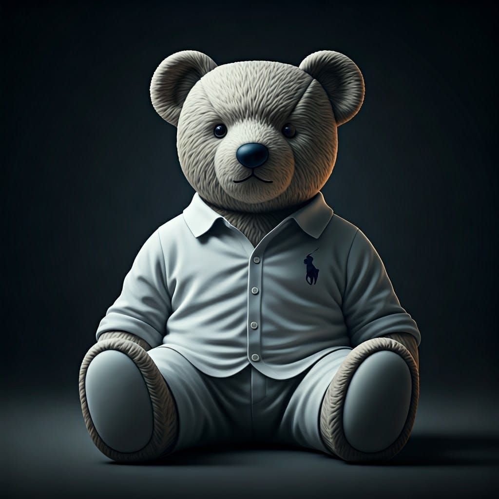 Ralph Lauren Teddy Bear Sculpture in 3D