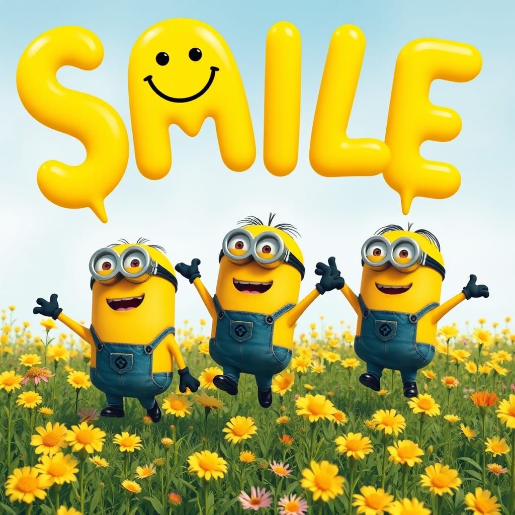 Cheerful Minions Dance in a Field of Sunflowers