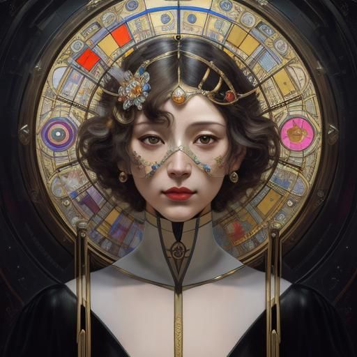 Beautiful Brain mechanics, by Mondrian, Dali, Picasso, Vrube...