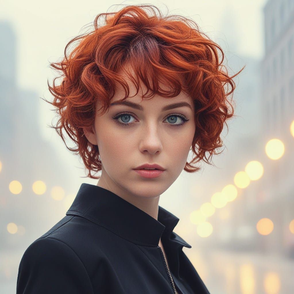Glamour Shot of Woman with Red Hair