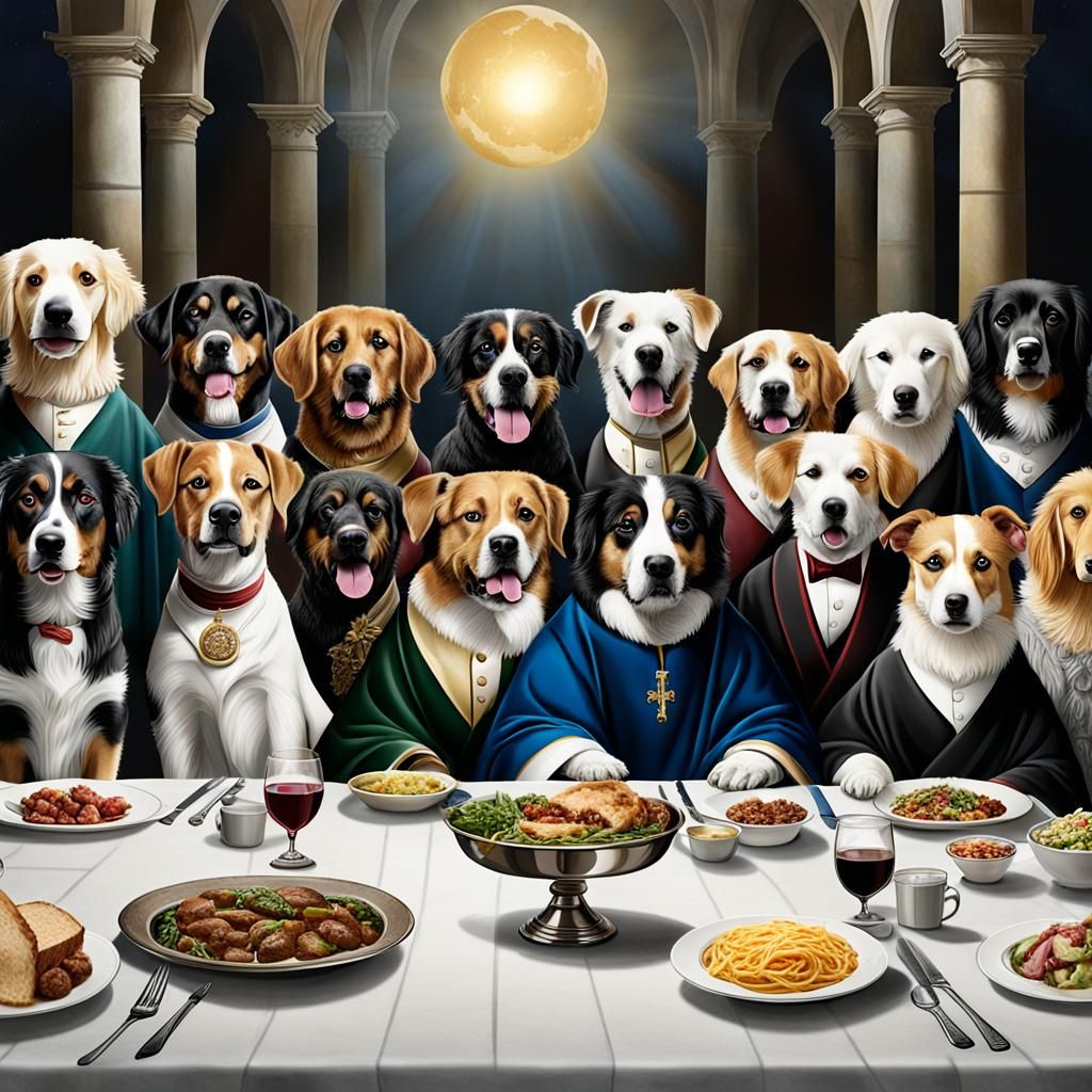 The Twelve Dog Apostles' Last Supper
