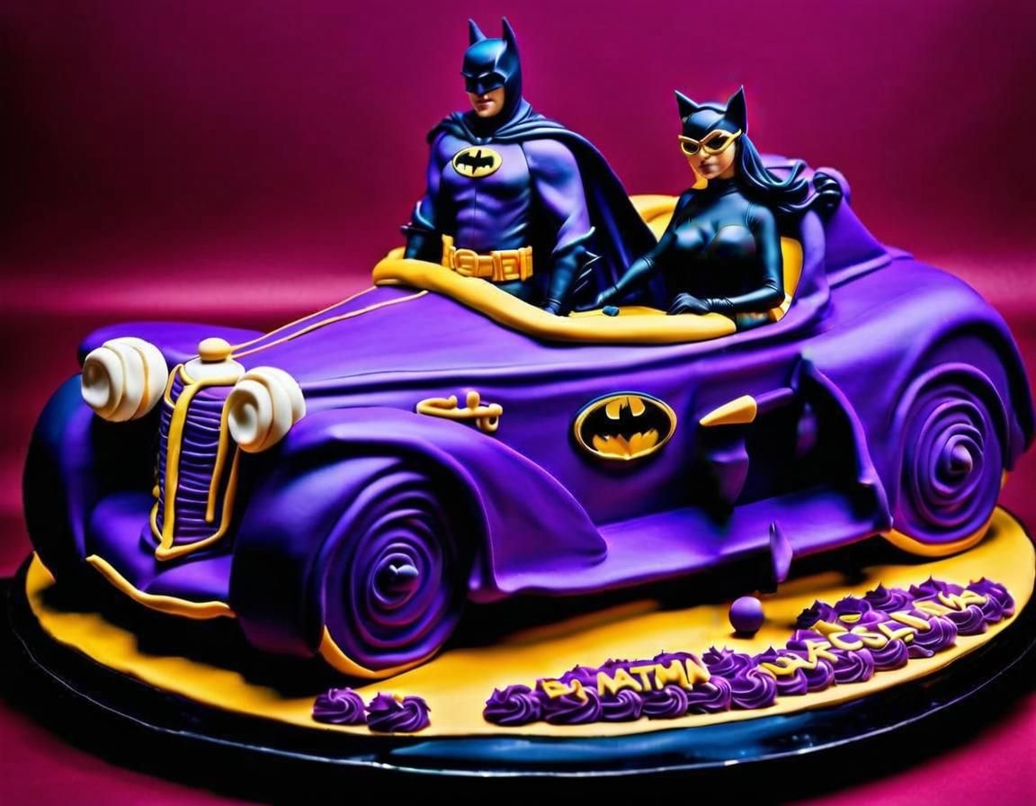 Delicious Cake Sculpture of Catwoman, Edible Art