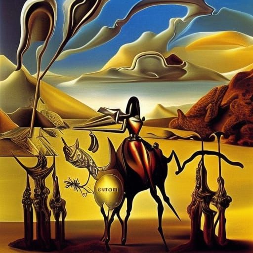 surrealist knight in shining armor