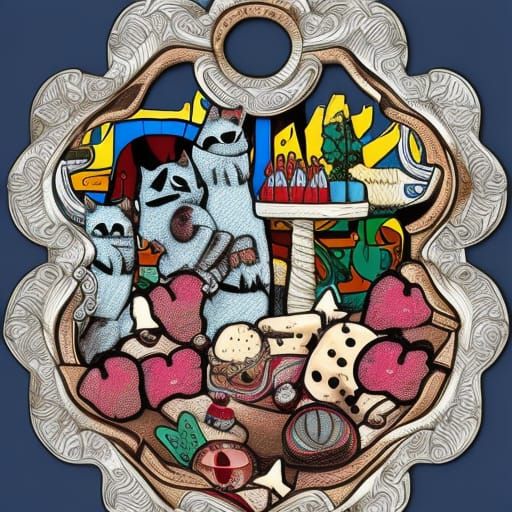 Hyperrealistic Cat Claw in Gelato Colors