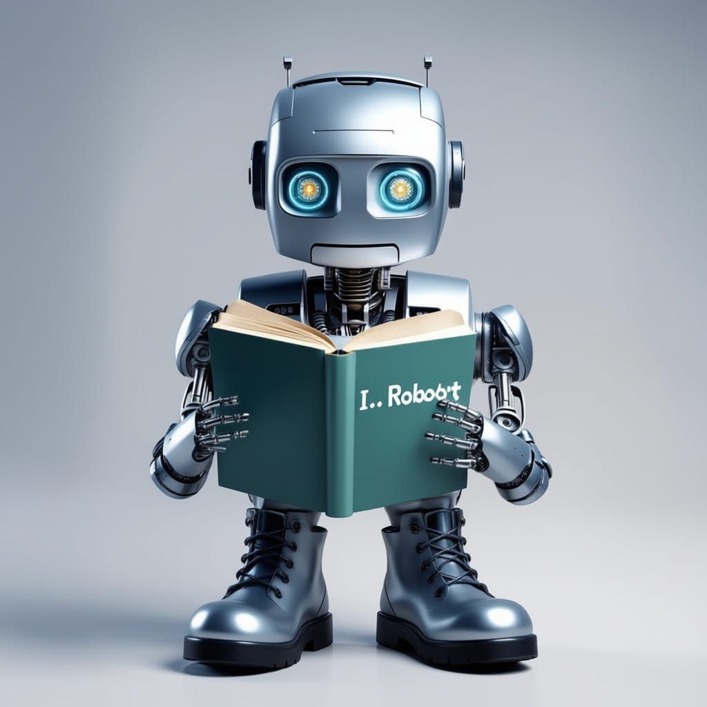 Robot Reads I Robot Book