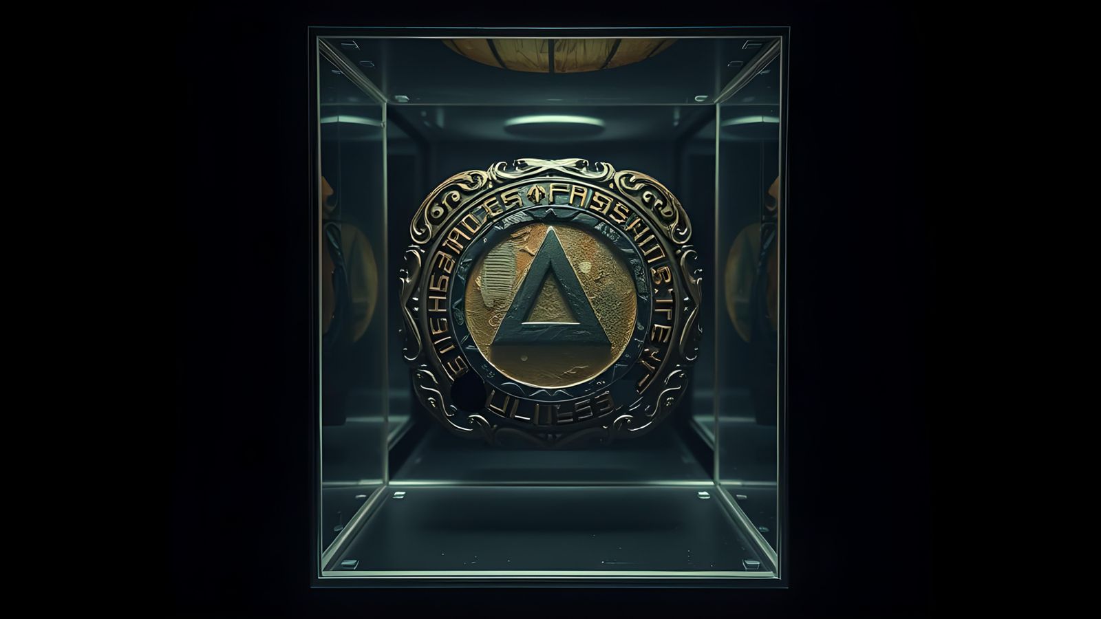 Cursed Object in Mirrored Room, Photorealistic Horror