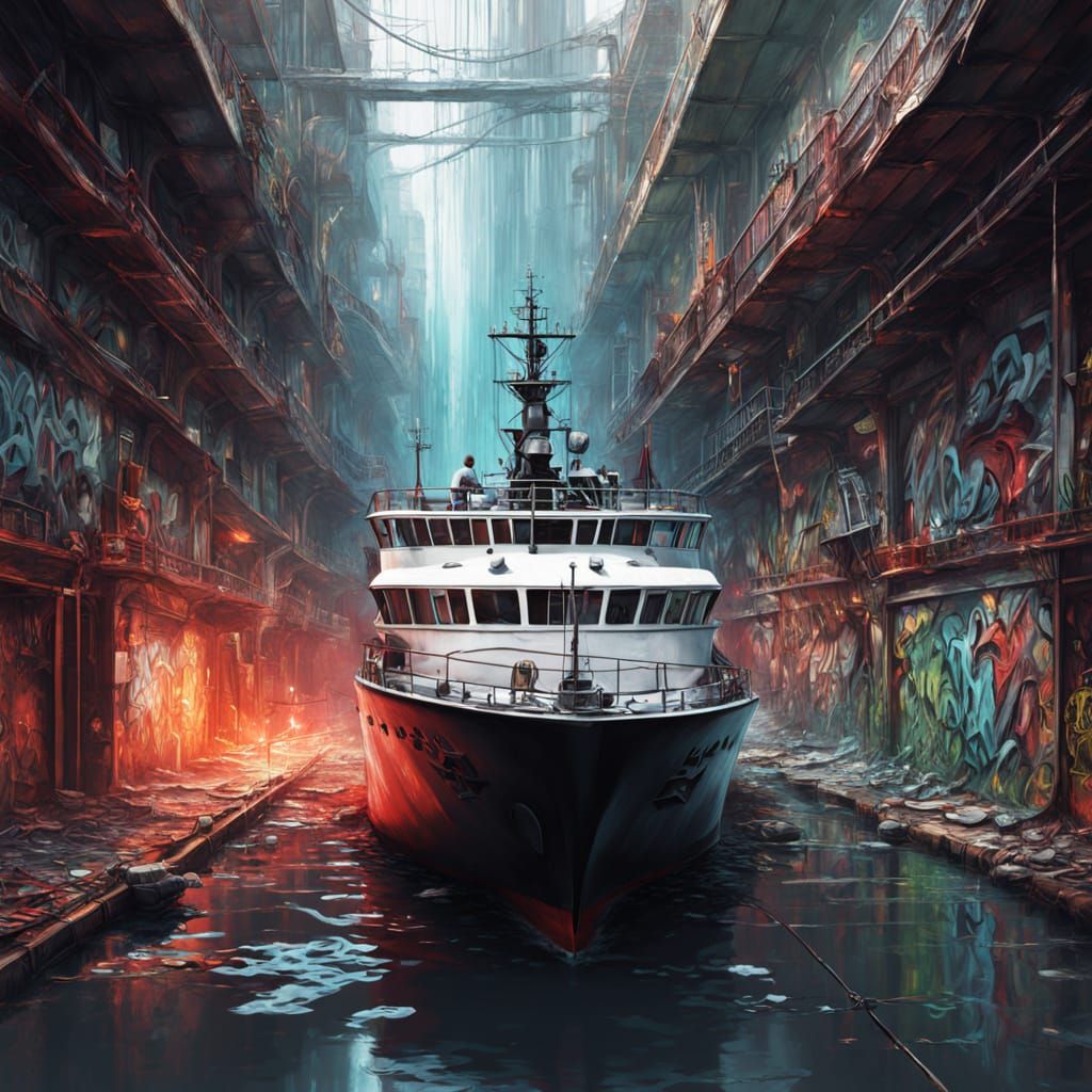 Chaos in a Ship's Corridor