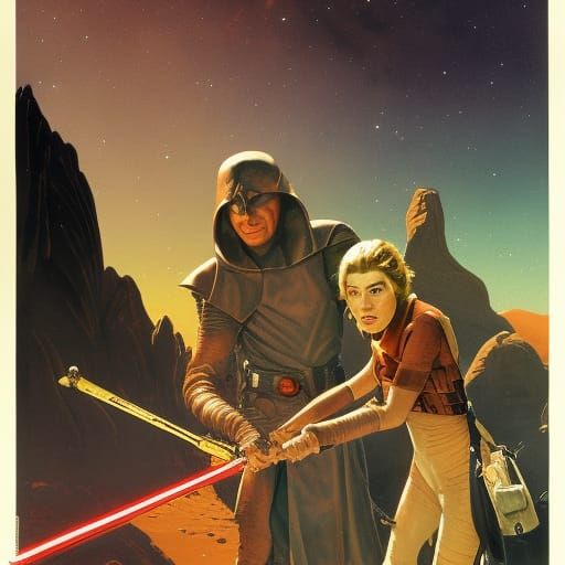 Paleontologist Jedi Protects Trilobites: 1970s Comic Style