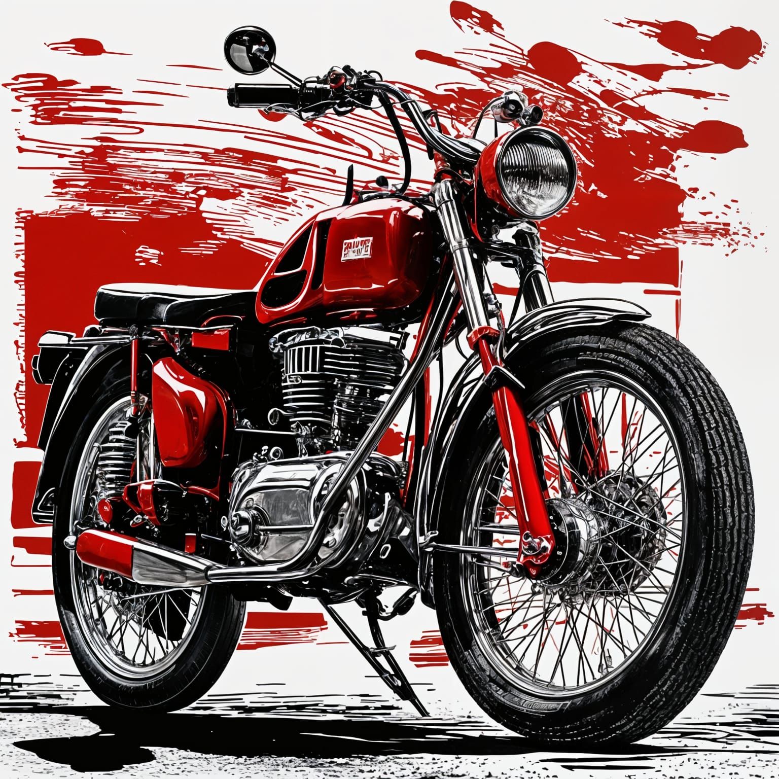 Striking Display of the Color Red