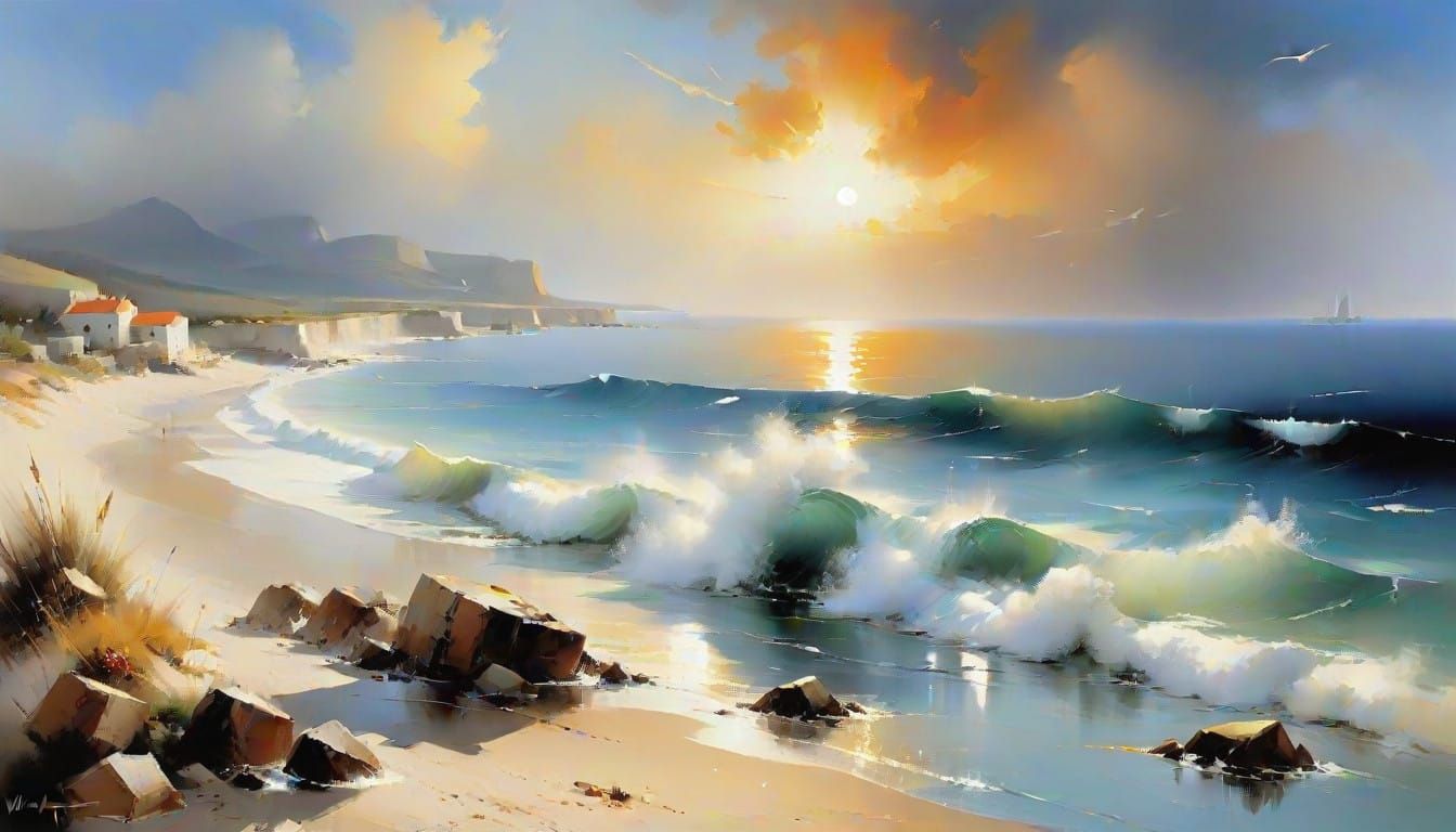 Haenraets-Inspired Seascape in Progress