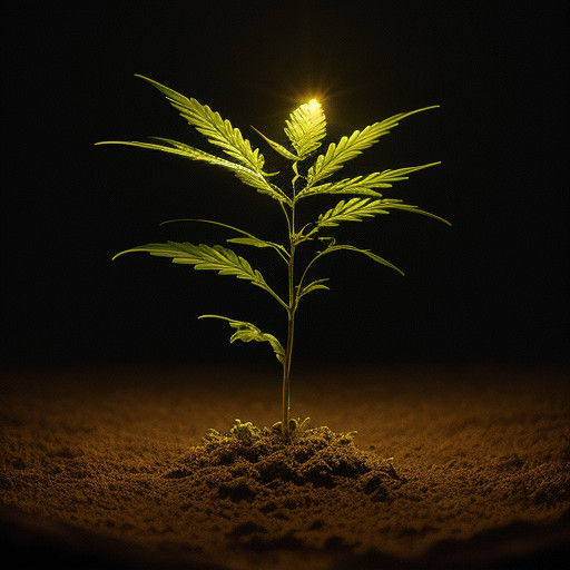 Cinematic Cannabis Growth in Warm, Golden Light