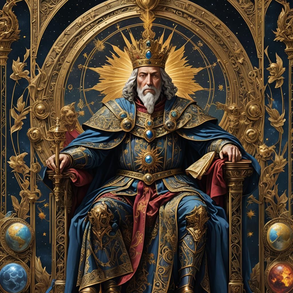 Renaissance Emperor Tarot Card in 8K Resolution