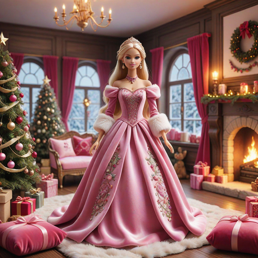 Winter Wonderland Fairycore Christmas Scene