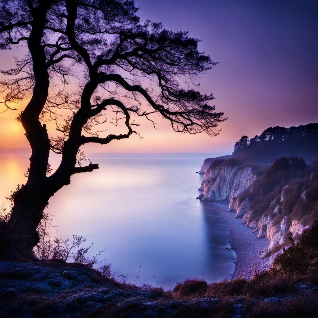 Enchanting Rügen Coastline in Golden Evening Light