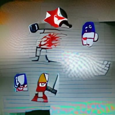Cartoon Commandos in Action Pose