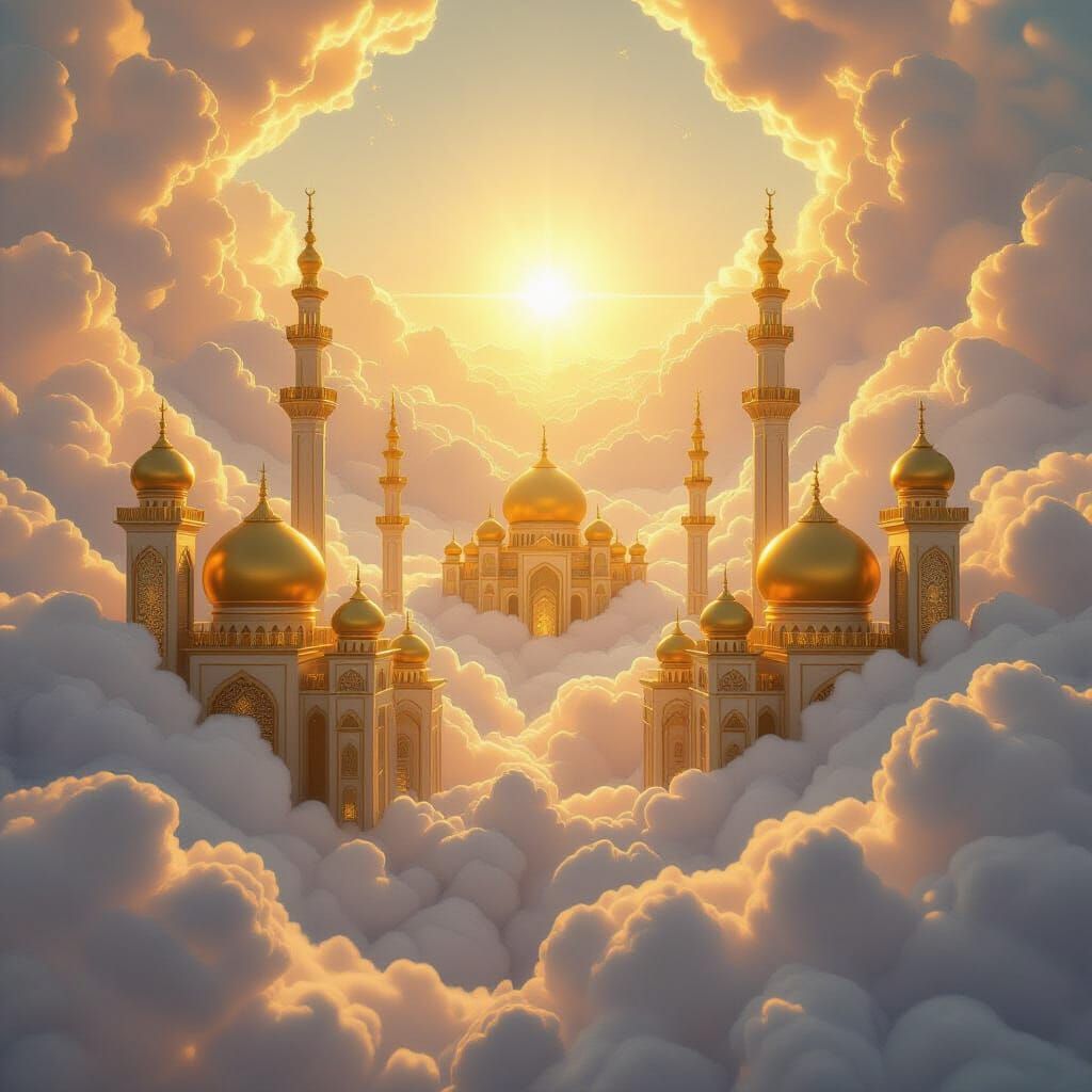 Golden Cities in Divine Sunlight, Heavenly Realm