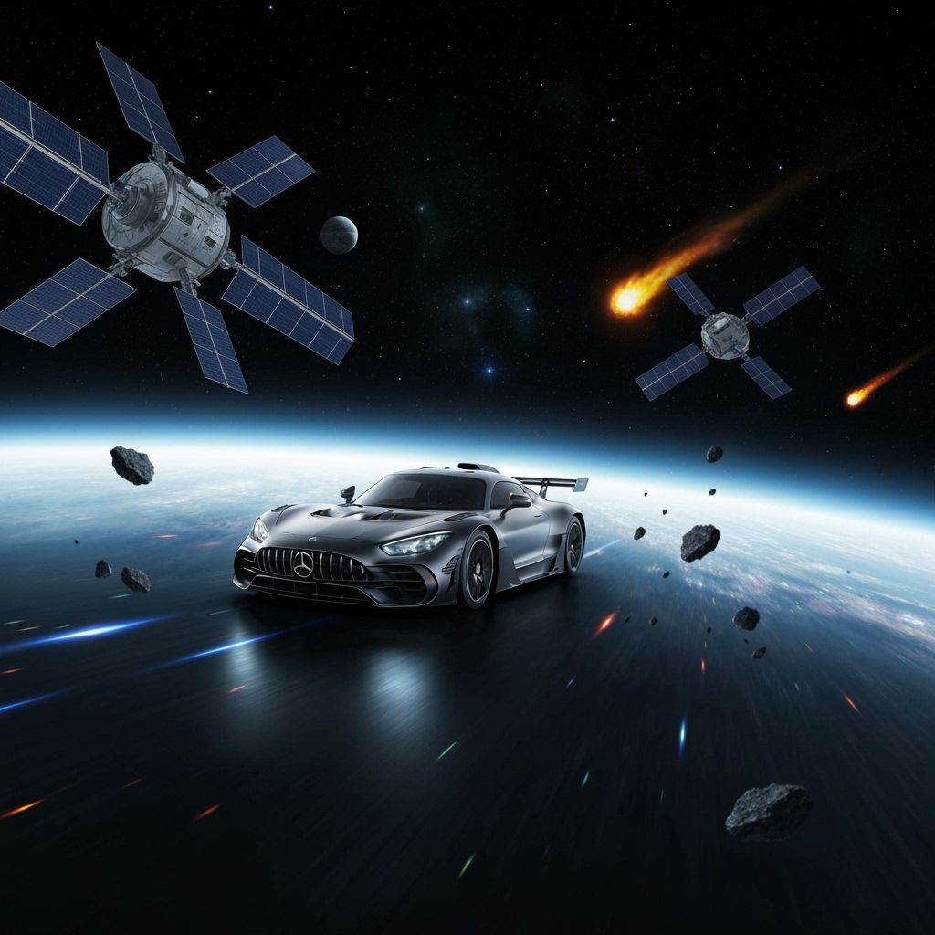 Mercedes AMG ONE Speeds Through Nebulae