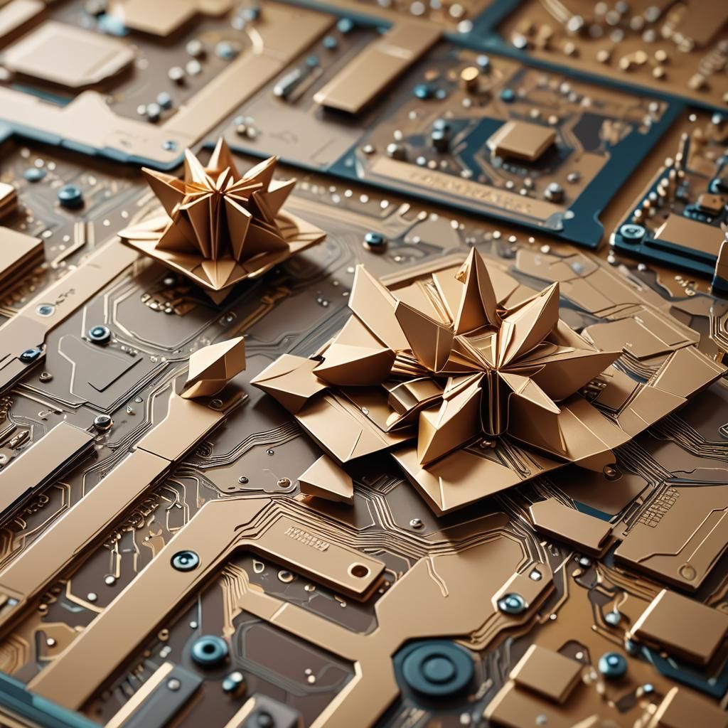Quantum Bits on Silicon with Origami Papercraft