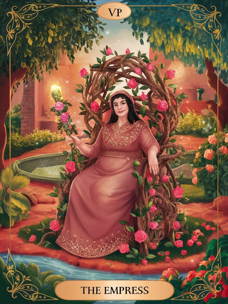 The Empress | 🇵🇸 tarot card design (ldeogram 1.0 Turbo)