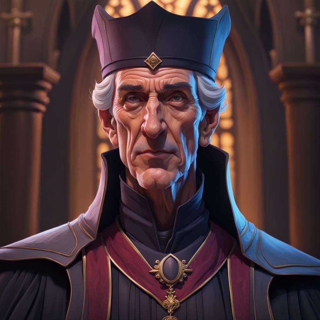 Judge Claude Frollo Portrait in Artgerm Style