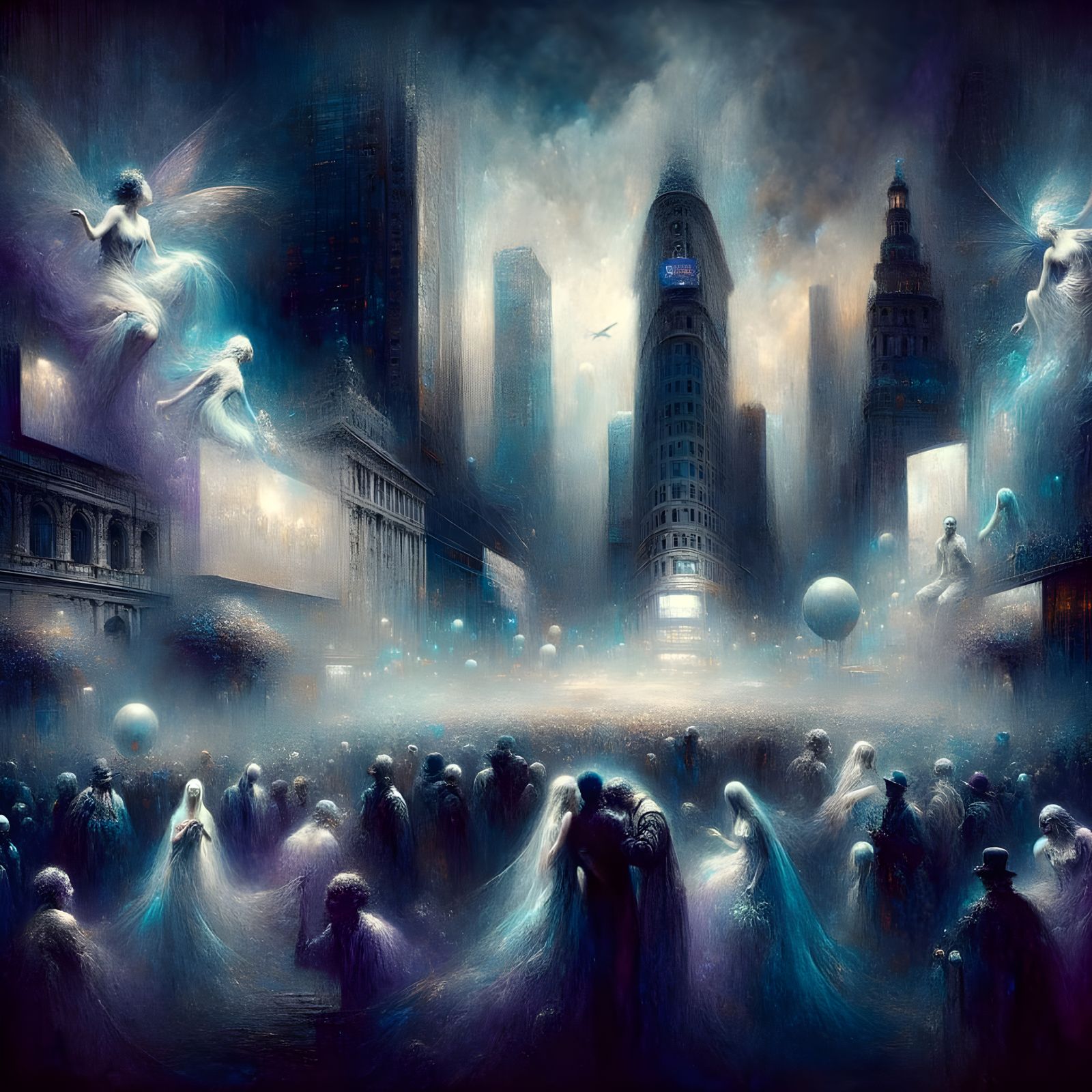 Spectral New Year's Eve Celebration in Gothic Style