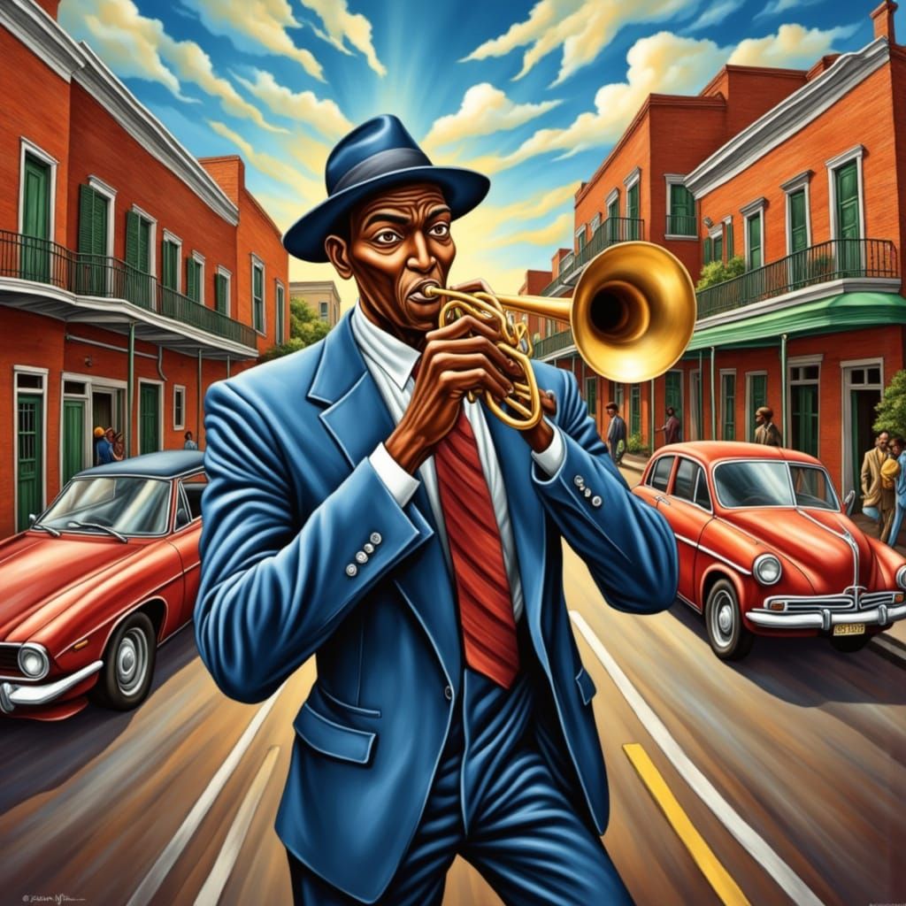 New Orleans Trombonist Performs in the French Quarter