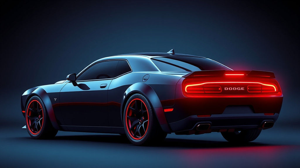Dodge Attitude 2025 in Hyperrealistic Futuristic Style
