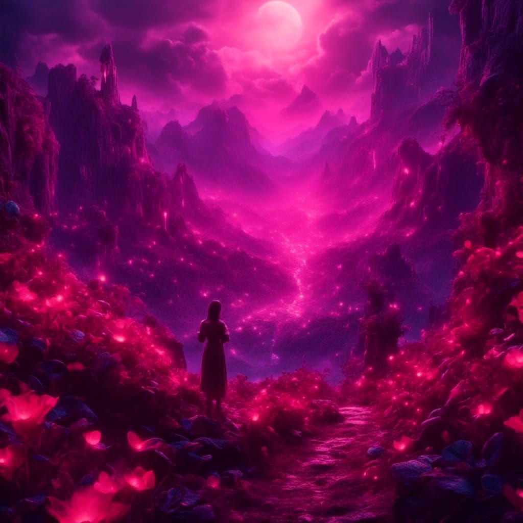 Illuminated Knight Praying in Detailed Matte Painting