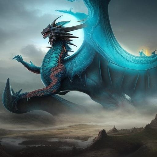Dragon Easter Egg: Epic Digital Matte Painting