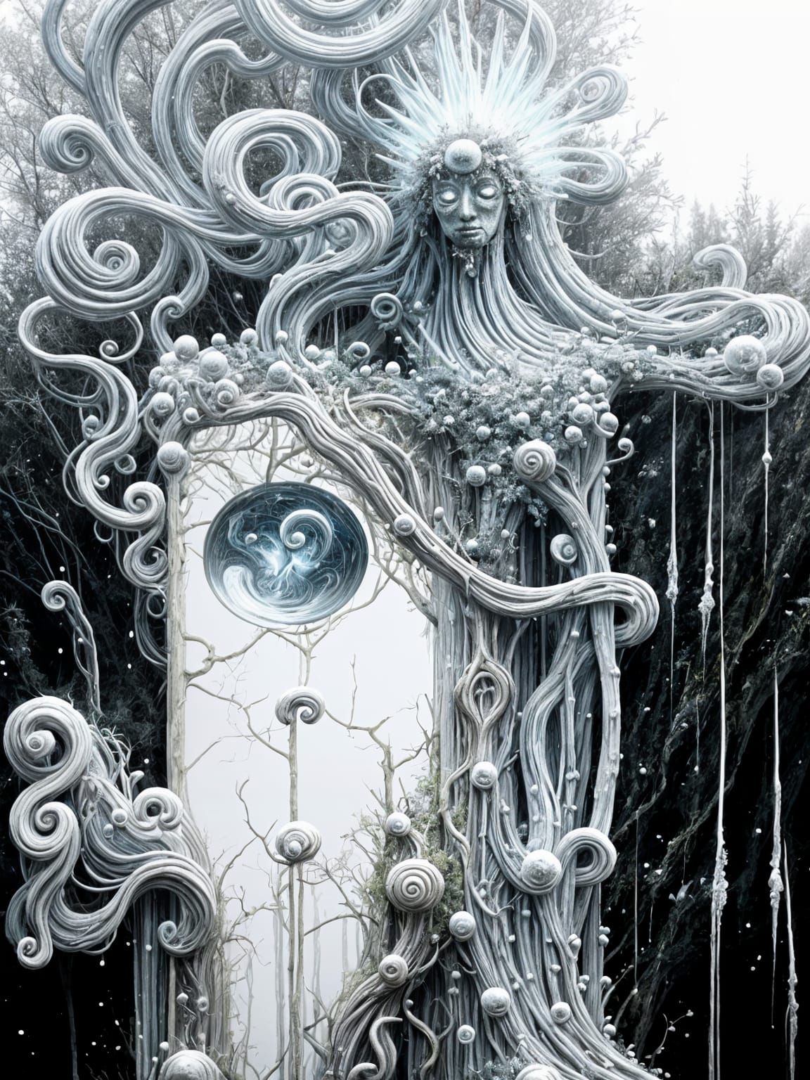 Mossy Stone Golem Awakens in Enchanted Forest