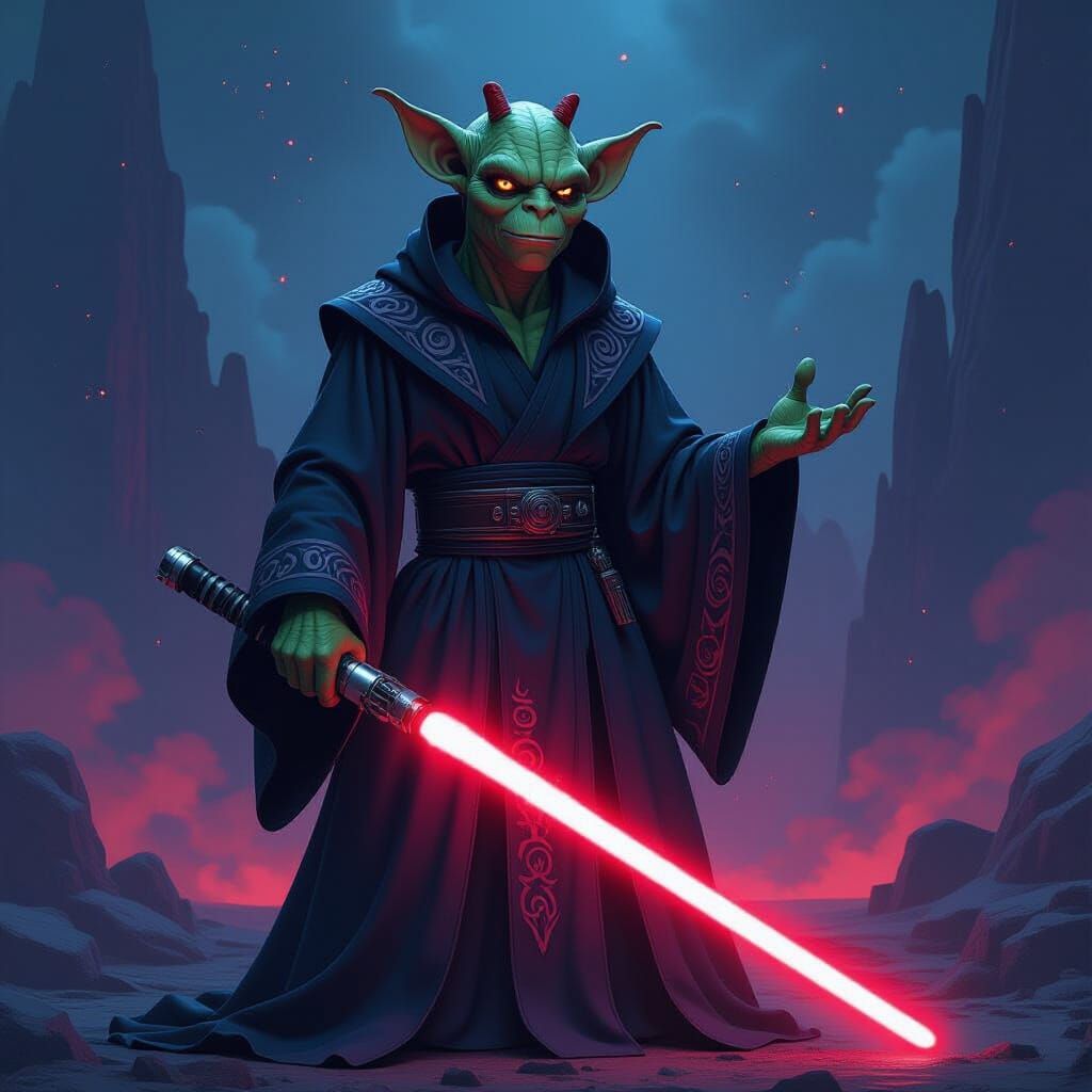 Jar Jar Binks as Sith Lord