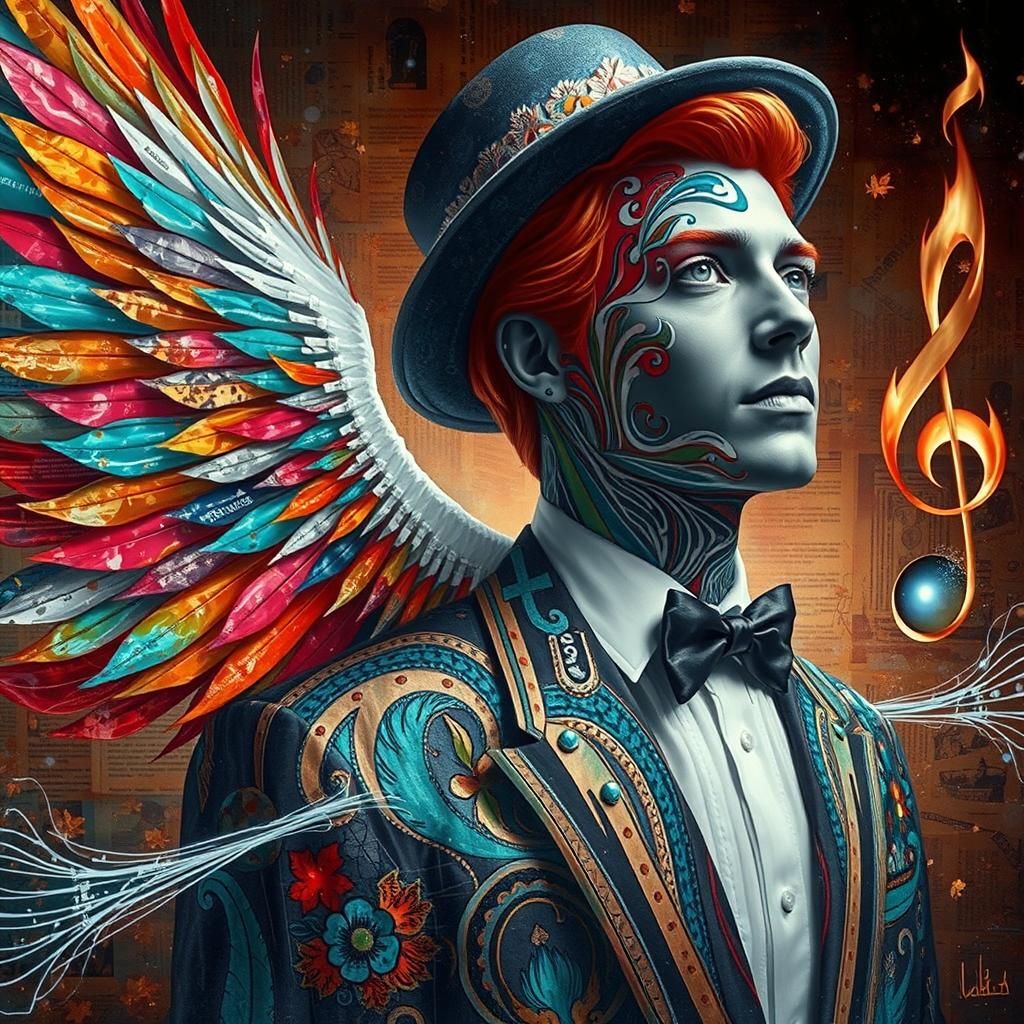 Surrealist Torn Paper Collage in Dada Style