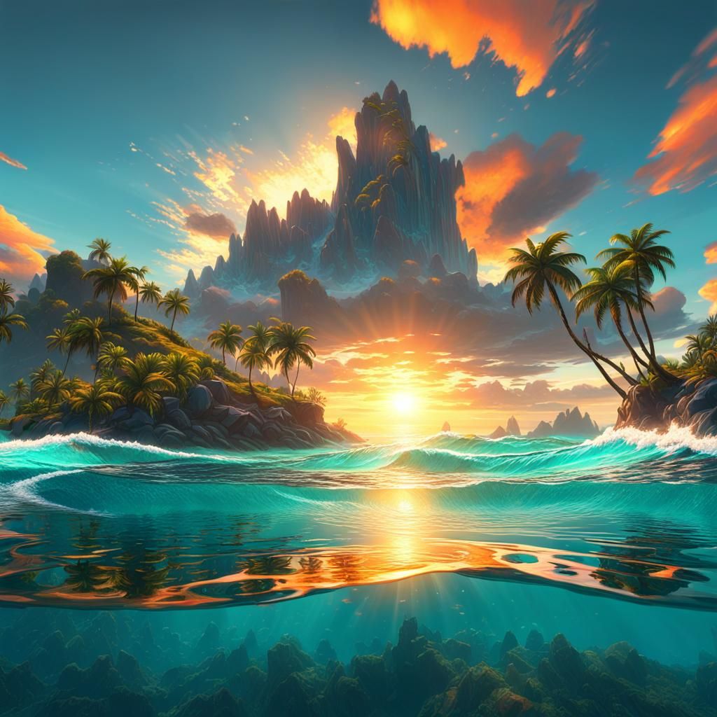 The Floating Tropical Island