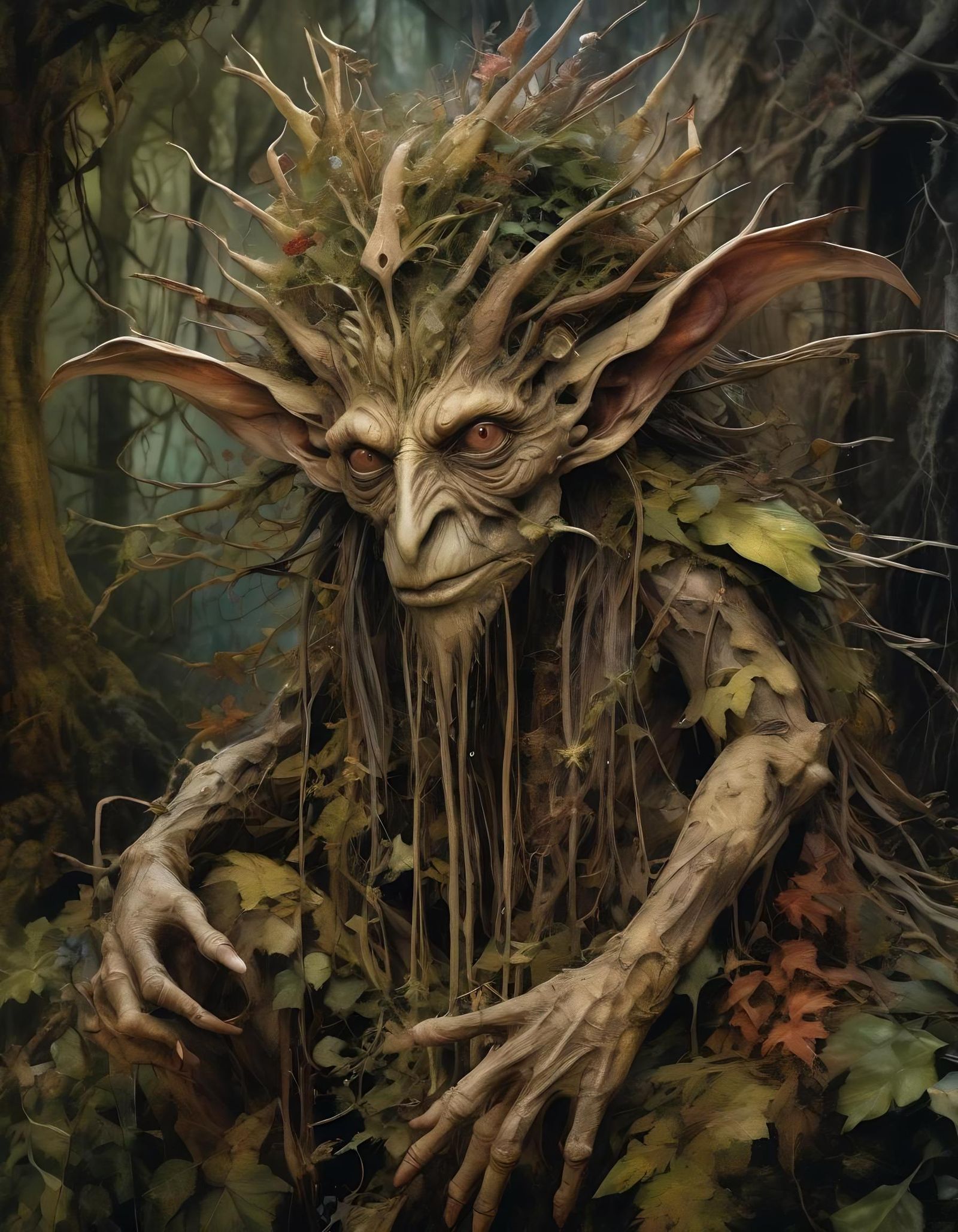 Biometric Imagineer in a Fairytale Alcohol Ink Masterpiece