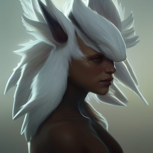 Detailed Portrait of Absol in Digital Art Style