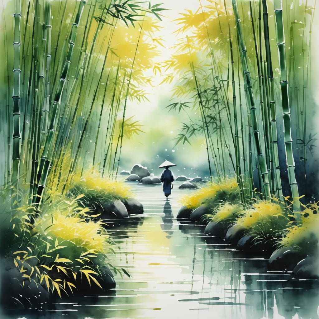 Poeme de Sagano
bamboo 🎋
yuzu 🍋 
water streams 🌊