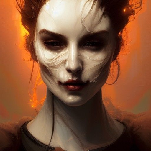 Autumn Portrait in Hyperdetailed Digital Art Style