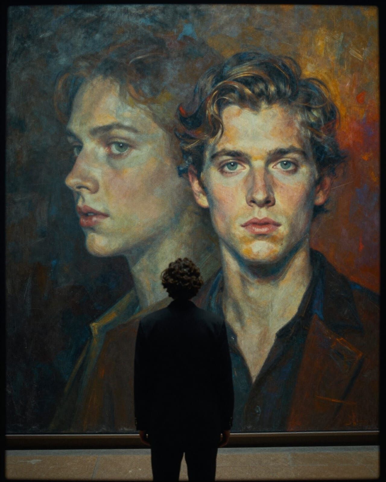 Dramatic Abstract Portrait in Cinematic Style