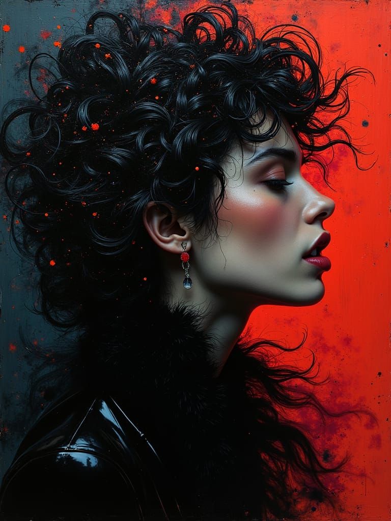 Dynamic Liquid Art with Vivid Color Pop