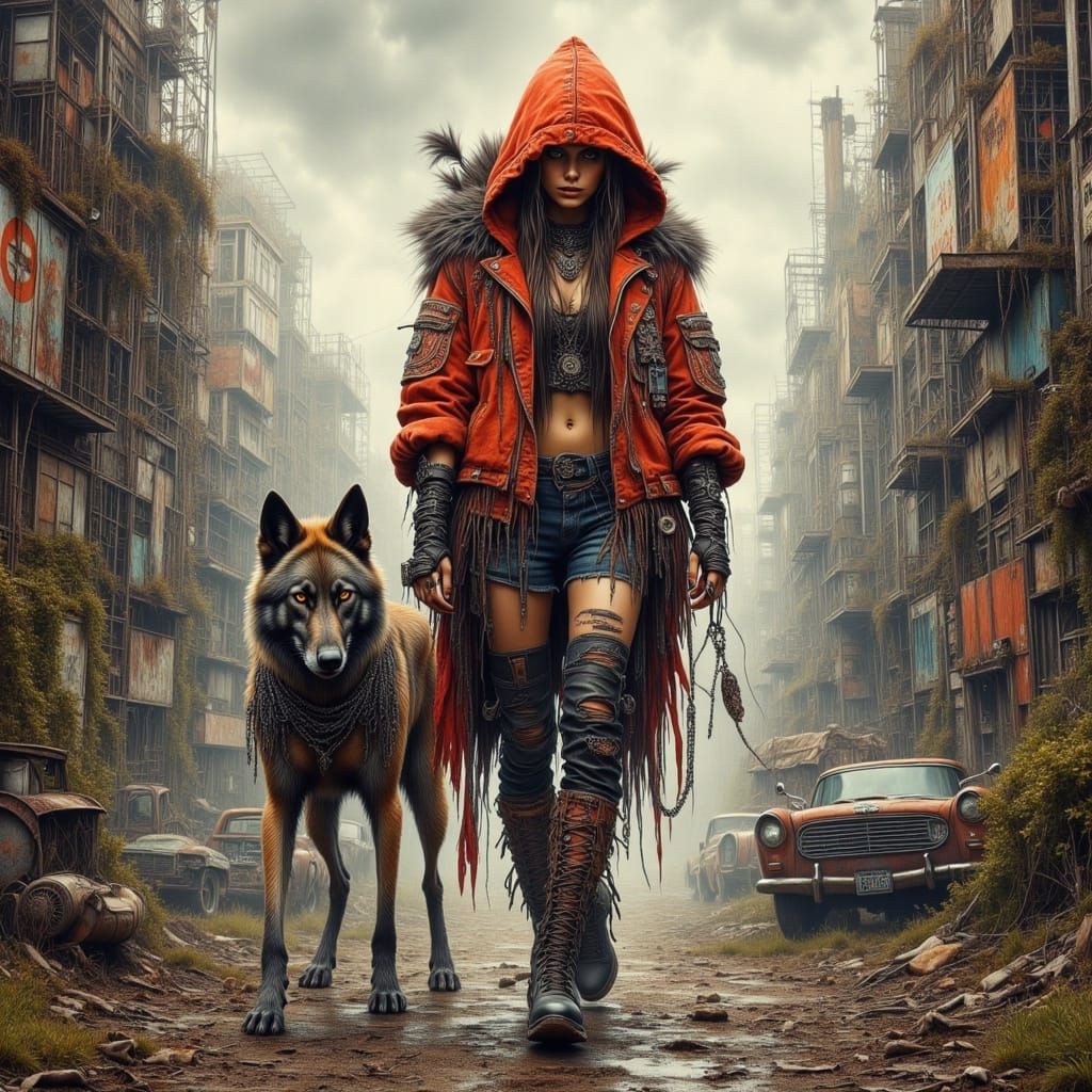 Little Red Riding Hood in Dystopian Future